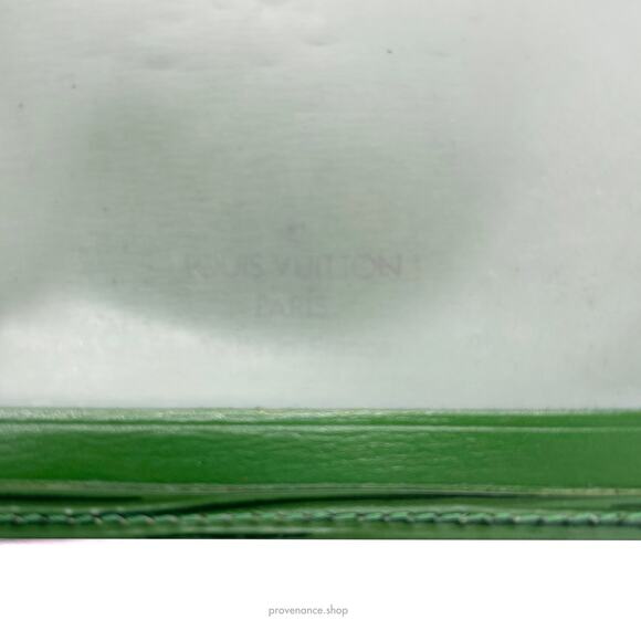 🔴 Louis Vuitton 2ID Wallet - Green Epi Leather - Picture 8 of 9